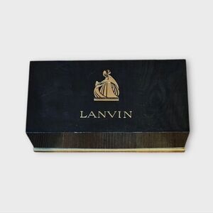 Vintage Lanvin Black & Gold Soap Dish / Holder
